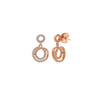 Rose Gold Tiny Orbit Earrings
