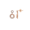 Rose Gold Tiny Orbit Earrings