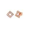 Rose Gold Virgo Shine Earrings