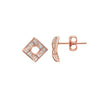 Rose Gold Virgo Shine Earrings