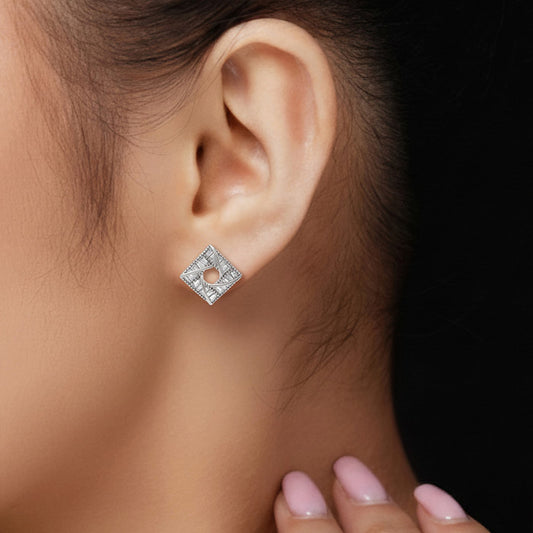 Silver Virgo Shine Earrings