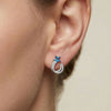 Silver Stella Star Earrings