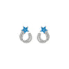 Silver Stella Star Earrings
