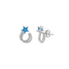 Silver Stella Star Earrings