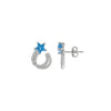 Silver Stella Star Earrings