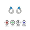 Silver Stella Star Earrings