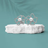 Silver Flora Pearl Earrings