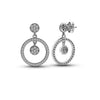 Silver Artful Drip Earrings