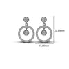 Silver Artful Drip Earrings