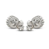 Silver Crystal Craze  Earrings