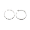 Silver Crystal Curl Earrings