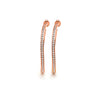 Rose Gold Crystal Curl Earrings