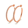 Rose Gold Crystal Curl Earrings