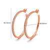 Rose Gold Crystal Curl Earrings
