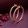 Rose Gold Crystal Curl Earrings