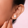 Silver Swarovski Creame Pearl 8mm Earring
