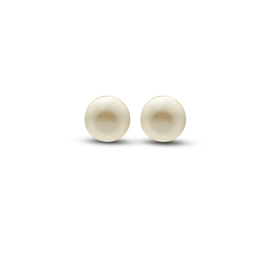 Silver Creame Pearl 8mm Earring