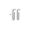 Silver Modern Curve Earrings