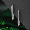 Silver Modern Curve Earrings