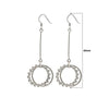 Silver Crystal Crux Earrings