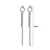 Silver Popstar Earrings