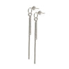 Silver Popstar Earrings