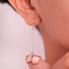 Rose Gold Open Shell Earrings