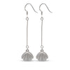 Silver Open Shell Earrings