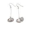 Silver Open Shell Earrings