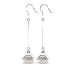 Silver Open Shell Earrings