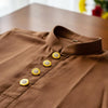 18k Gold Plated Silver Crystal Kurta Button