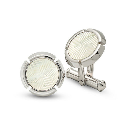 Silver Moonlit Pearl (MOP) Limited Edition Cufflinks