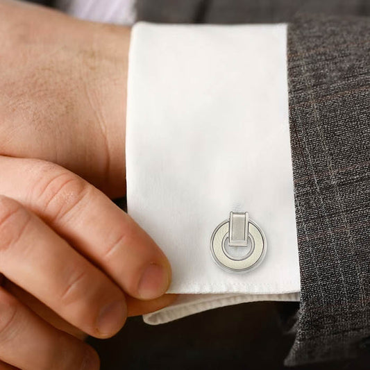 Silver Moonlit Pearl (MOP) Limited Edition Cufflinks