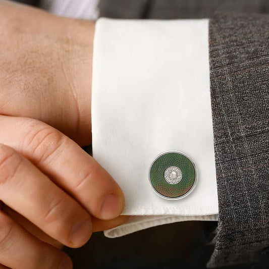 Silver Aurora Pearl (MOP) Limited Edition Cufflinks