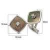 Silver Square Aurora Pearl (MOP) Limited Edition Cufflinks