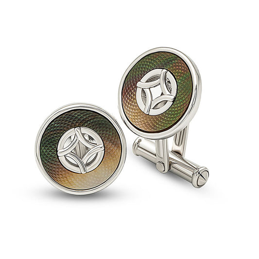 Silver Aurora Pearl (MOP) Limited Edition Cufflinks