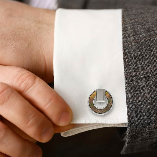 Silver Aurora Pearl (MOP) Limited Edition Cufflinks