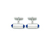 Silver Modern Blue Limited Edition Cufflinks
