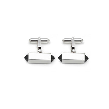 Silver Modern Black Limited Edition Cufflinks
