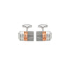 18k Rose Gold Plated Silver Parallel Limited Edition Cufflinks