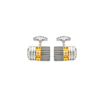 18k Gold Plated Silver Parallel Limited Edition Cufflinks