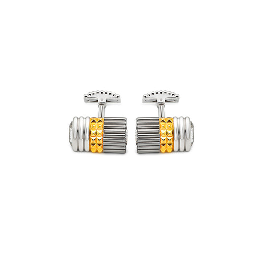 18k Gold Plated Silver Parallel Limited Edition Cufflinks