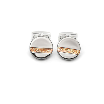 18k Rose Gold Plated Silver Skyline Limited Edition Cufflinks
