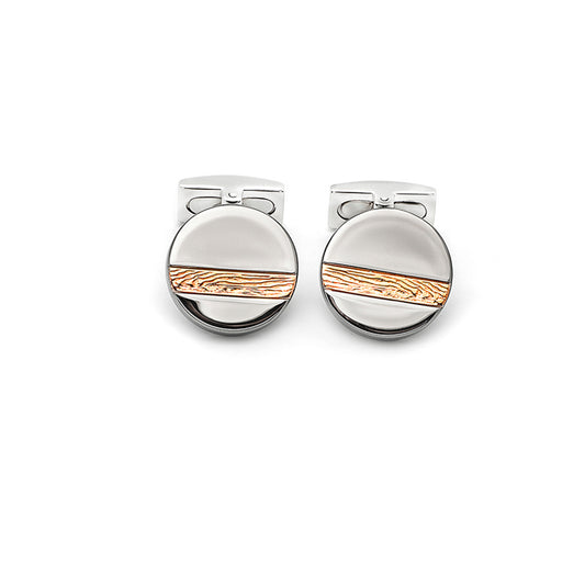 18k Rose Gold Plated Silver Skyline Limited Edition Cufflinks