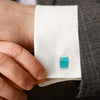 Silver Green Camouflage Limited Edition Cufflinks