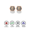18k Rose Gold Plated Silver Dangerous Skull Limited Edition Cufflinks