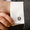 18k Rose Gold Plated Silver Matt Skull Limited Edition Cufflinks