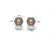 18k Rose Gold Plated Silver Matt Skull Limited Edition Cufflinks