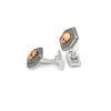 18k Rose Gold Plated Silver Matt Skull Limited Edition Cufflinks