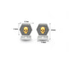 18k Gold Plated Silver Matt Skull Limited Edition Cufflinks